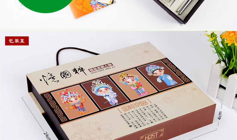 中国京劇臉譜食器6点セット